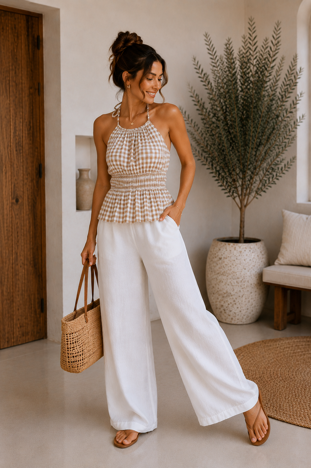 TOP VICHY HALTER
