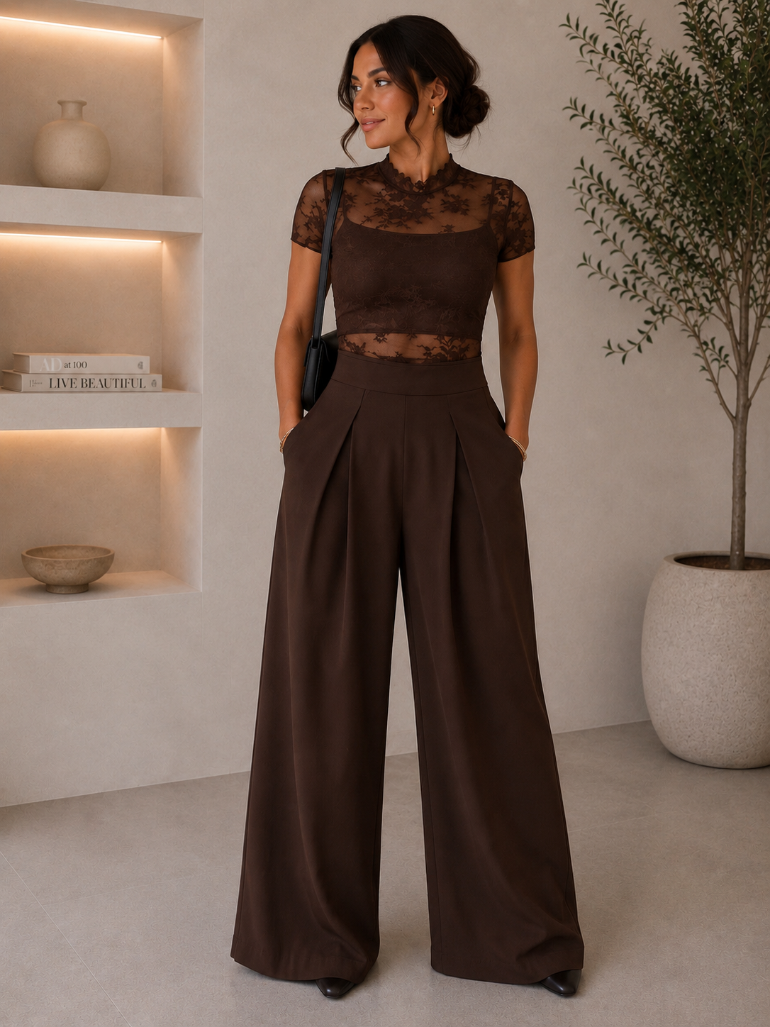 PANTALON PLIEGUES